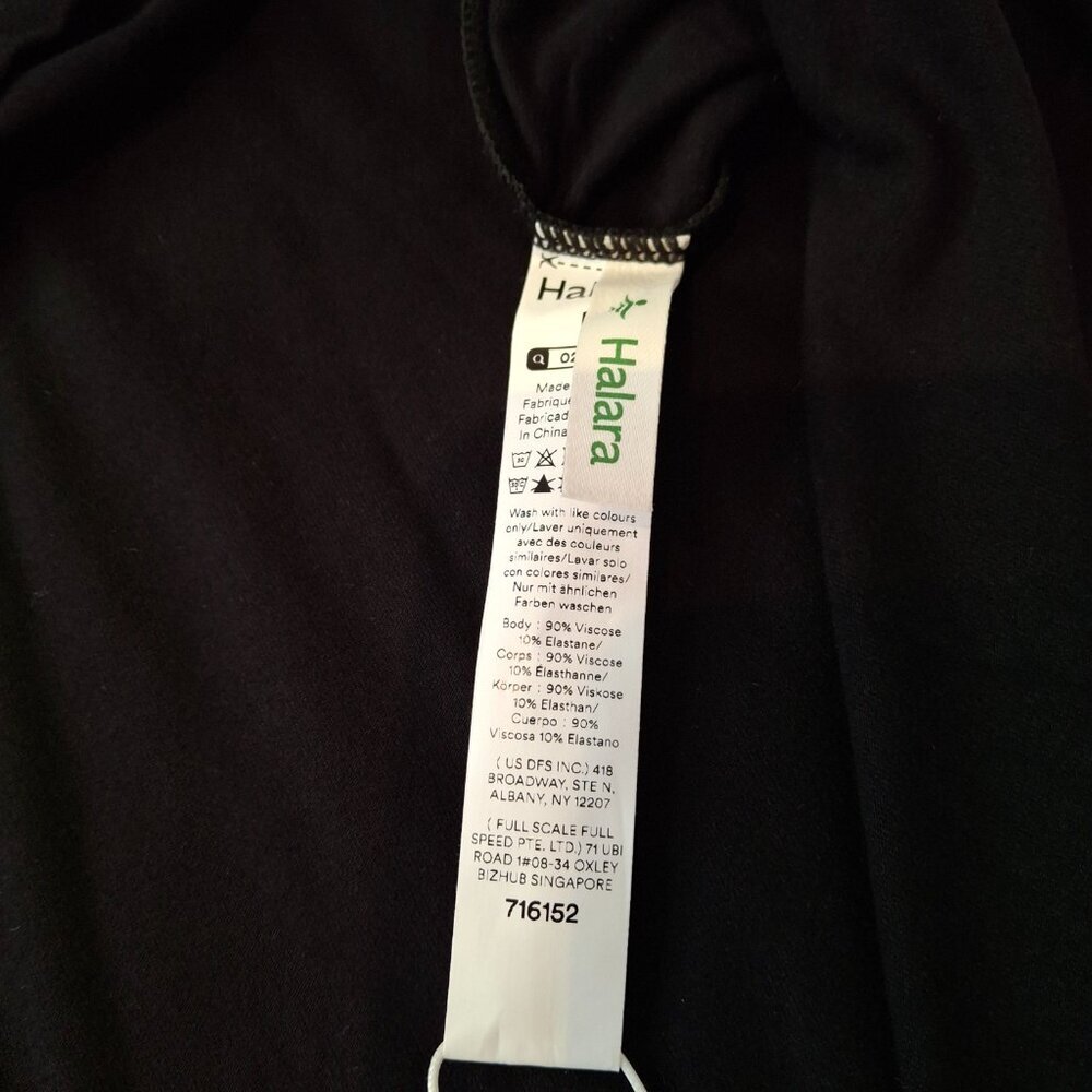 Halara Jersey Knit Dress Sz L Midi Pockets Neutral Minimalist Athleisure - Picture 9 of 15